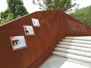 城关耐候钢挡土墙